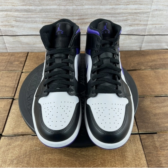 Nike Air Jordan 1 Mid Retro ‘Court Purple’ Size 12 - Picture 6 of 7